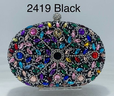 G2419 BK BLING EVENNING BAG