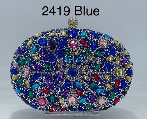 G2419 BL BLING EVENNING BAG