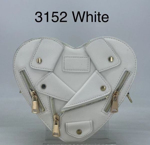 3152 WT  HEART SHAPE CROSS BODY BAG