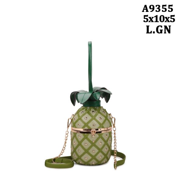 A9355 L GN PINEAPPLE BAG