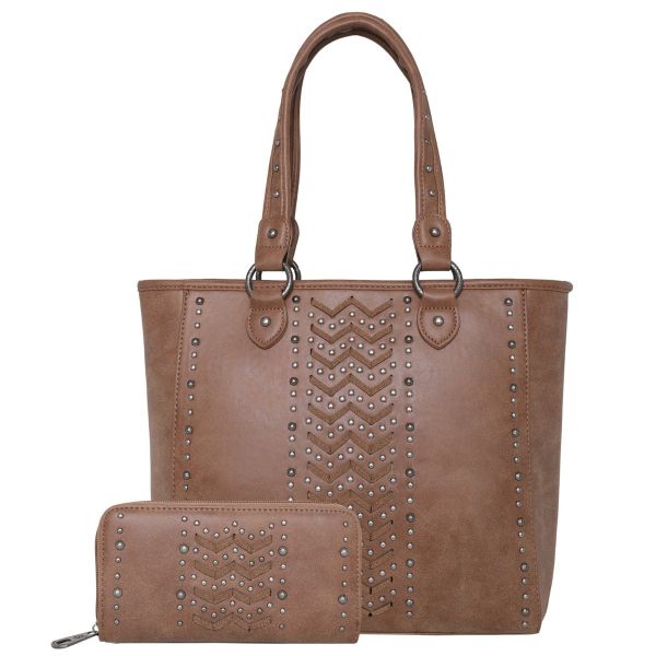 ABZ-G046W BR  American Bling Concealed Carry Tote and Wallet