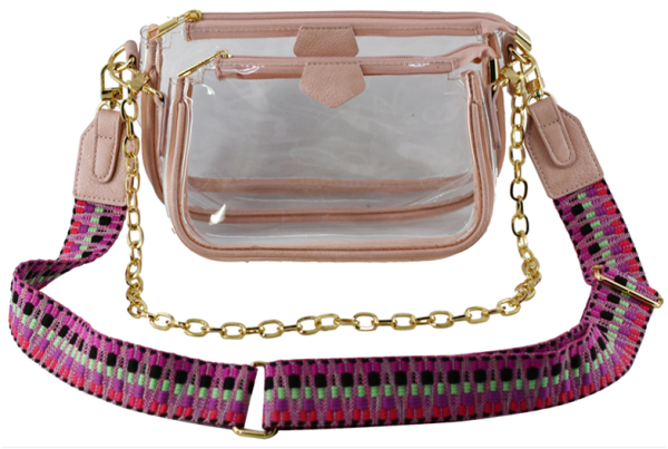 AD748T BS CLEAR CROSSBODY BAG