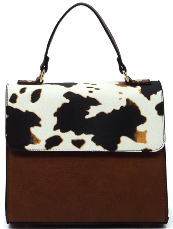 AS2770 BR/COW CROSSBODY BAG