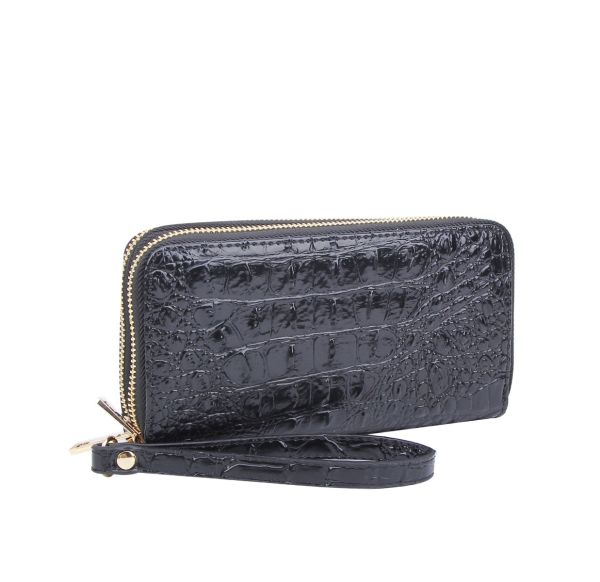 AC0012 BK CROCO WALLET