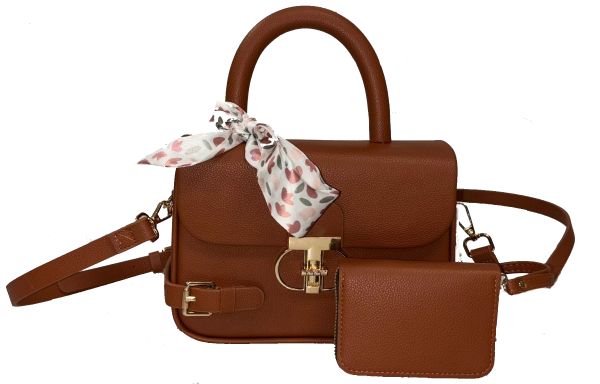 PU24915-S2 BR DESINER BAG WITH WALLET