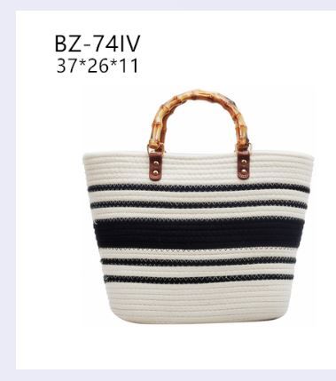 BZ-74 IV STRAW BUCKET BAG