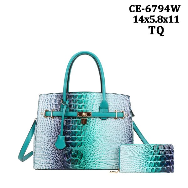 CE-6794W TQ RAINBOW CROCO WITH WALLET