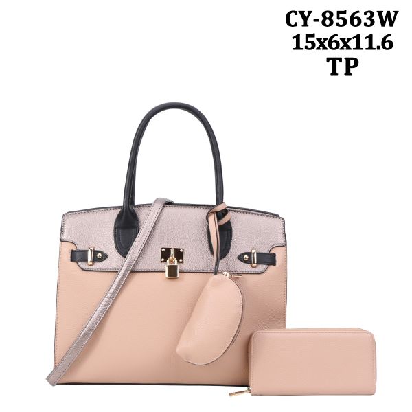 CL-6726W TP SACHEL 3PC SETS WITH WALLET