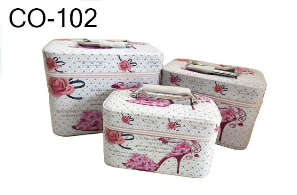 CO-102  3PC COSMETIC CASE