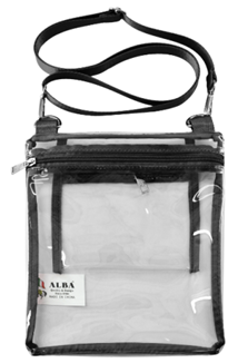 CW211 BK CROSBODY CLEAR BAG