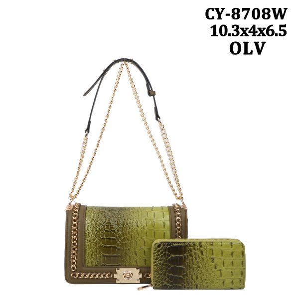 CY-8708W OL CROCO WITH WALLET