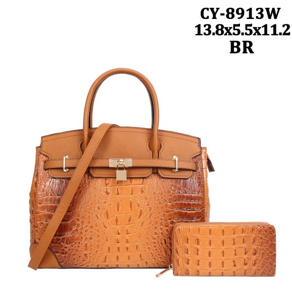 CY-8913W BR CROCO SACHAL WITH WALLET