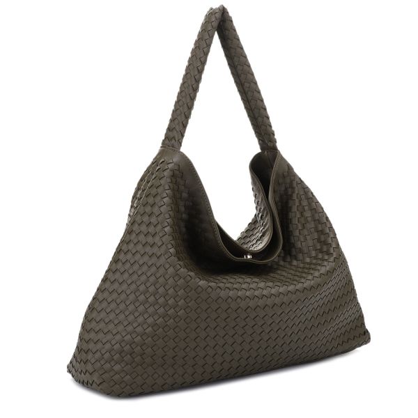 DJ85082 OLV DESIGNER WOVEN HOBO BAG