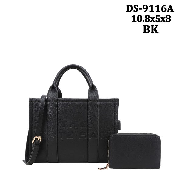 DS-9116A BK TOTE BAG WITH WALLET