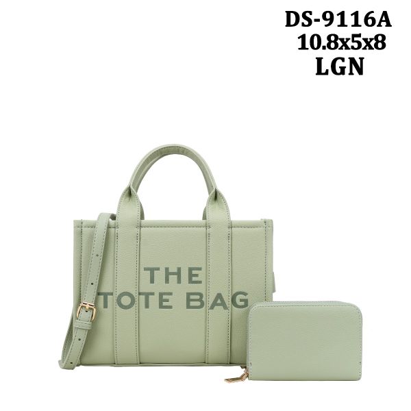 DS-9116A LGN TOTE BAG WITH WALLET