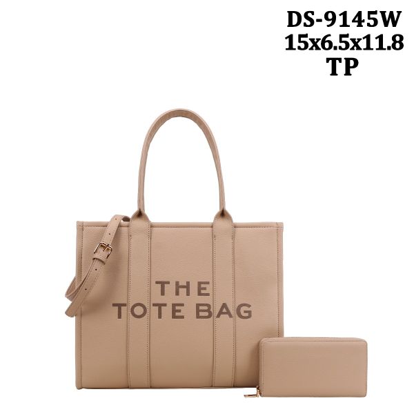 DS-9145W TP DESIGNER TOTE BAG WITH WALLET