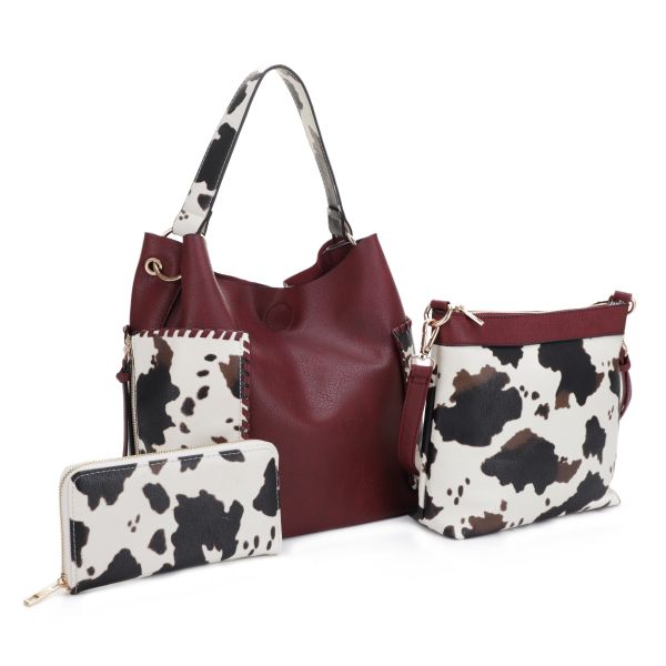 EJ95037U3 WN/COW  COWPRINT 3PC SETS