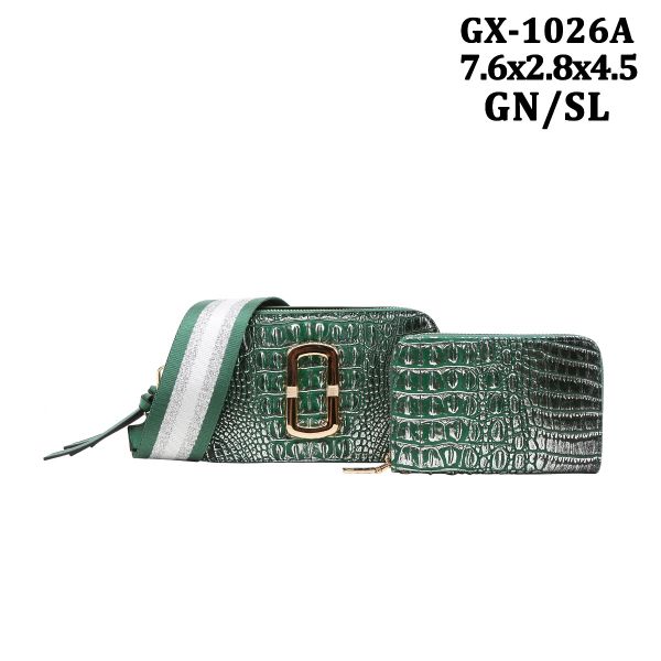 GX-1026A GN/GD DESIGNER CROSSBODY BAG WITH WALLET