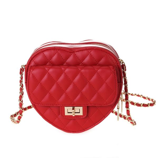 HD3898 RD HEART CROSS BODY BAG