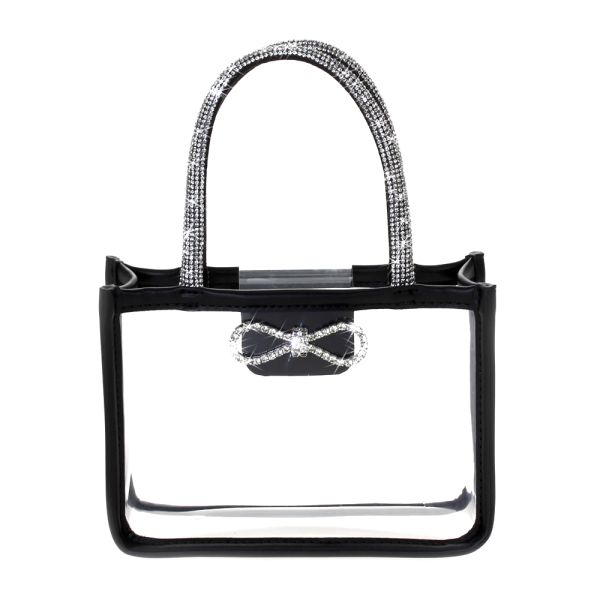 HD3936 BK CLEAR EVENING BAG