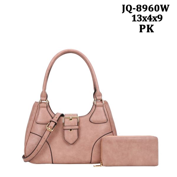 JQ-8960W PK HOBO BAG WITH WALLET