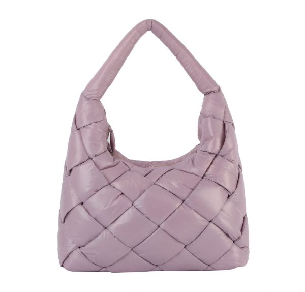 JYE-0468 MA PUFFY WOVEN HOBO BAG