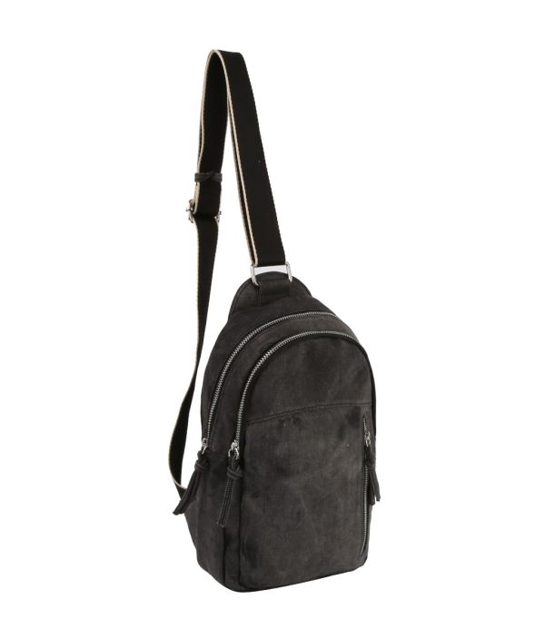 JYM-0480-M BK DENIM SLING BAG