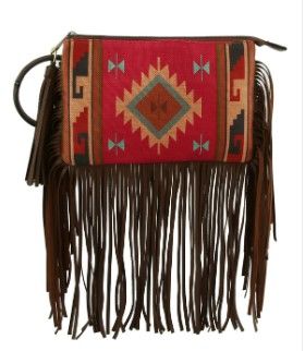 LHU446 FU Aztec Ring Handle CLUCH BAG