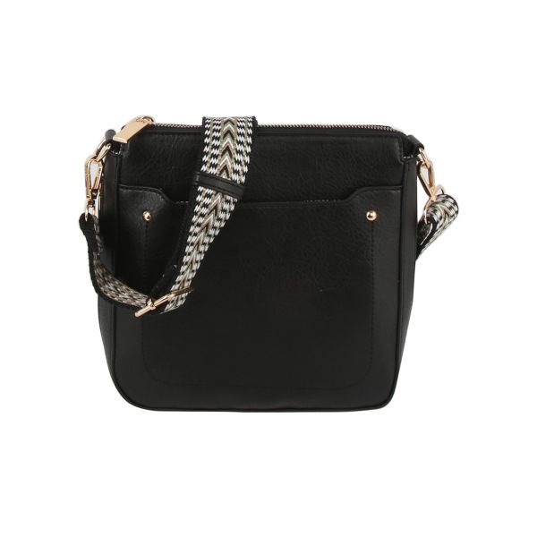 LHU449-2 BK DESIGNER CROSSBODY BAG