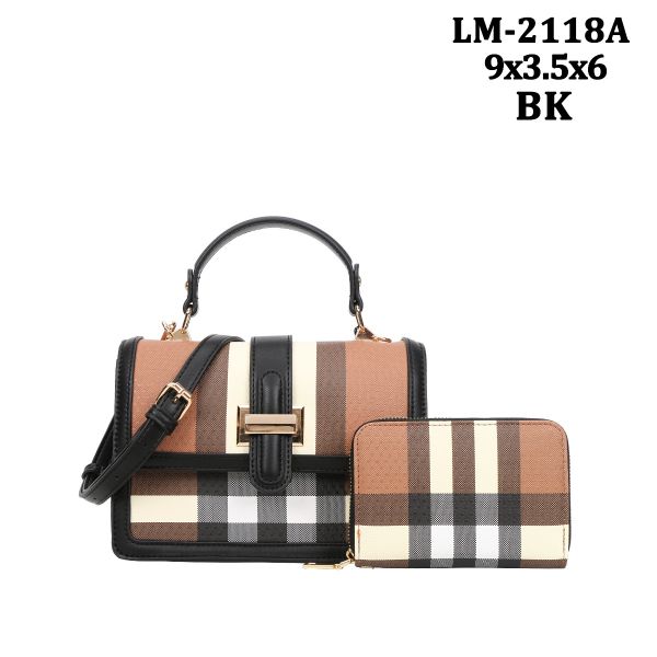 LM-2118A BK CROSBODY WITH WALLET