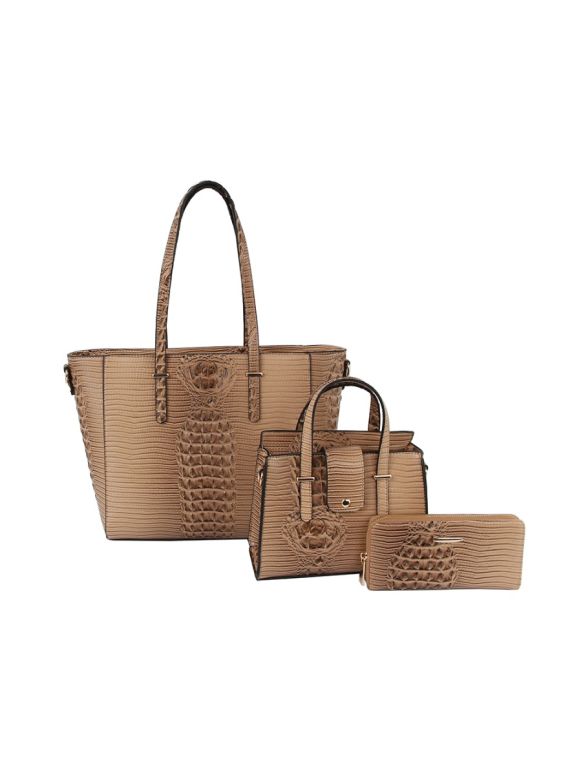 LMD001-Z TN CROCO EMBOSSED DESIGNER 3PC SET