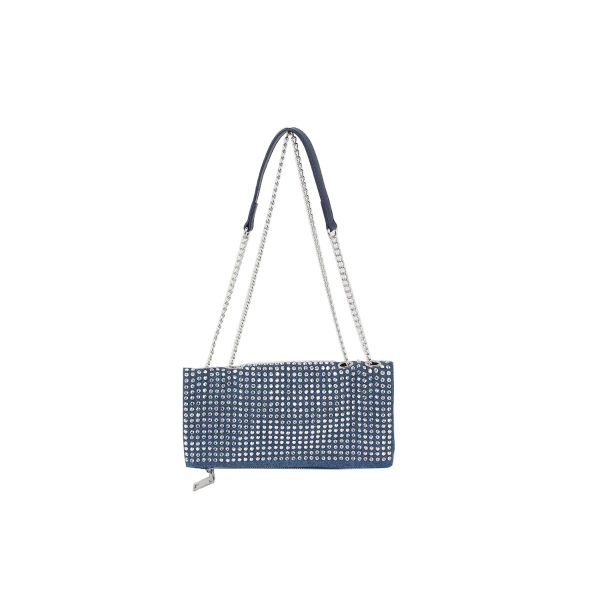 LP092-Z DDM DENIM BLING CROSBODY BAG