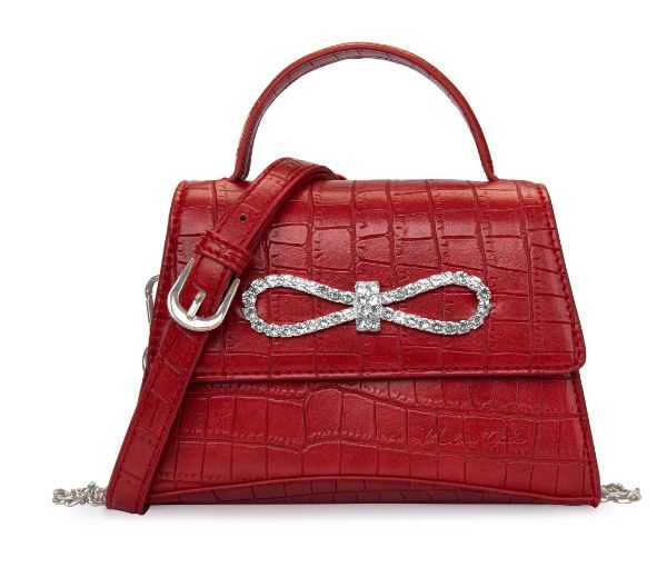 MC-1004 RD Milan Chiva Crocodile Crossbody Bag