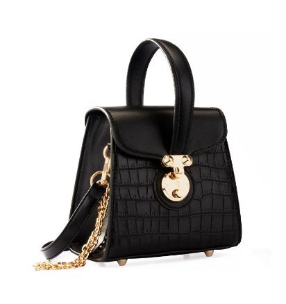 MC-1011 BK Milan Chiva Crocodile Crossbody Bag