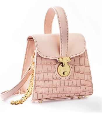 MC-1011 PK Milan Chiva Crocodile Crossbody Bag