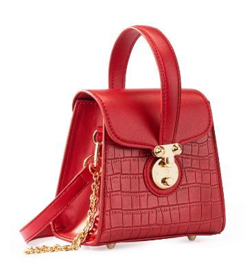 MC-1011 RD Milan Chiva Crocodile Crossbody Bag