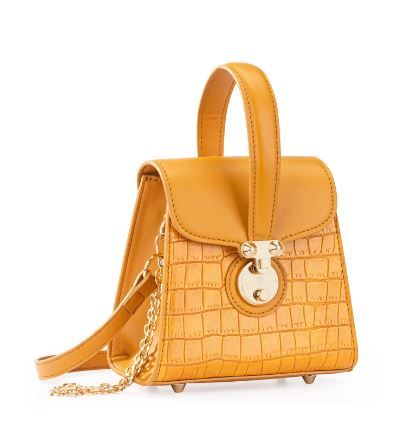 MC-1011 YL Milan Chiva Crocodile Crossbody Bag