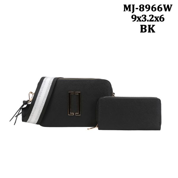 MJ-8966W BK CROSSBODY NAY WITH WALLET