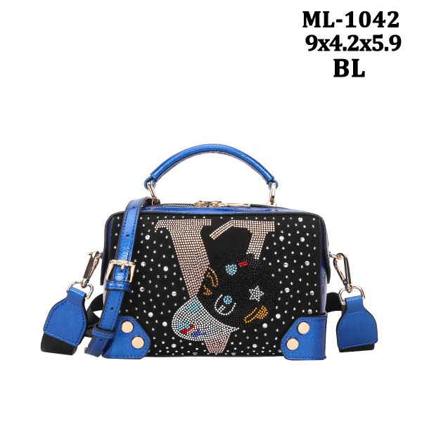 ML-1042 BL BLING CAP BAG