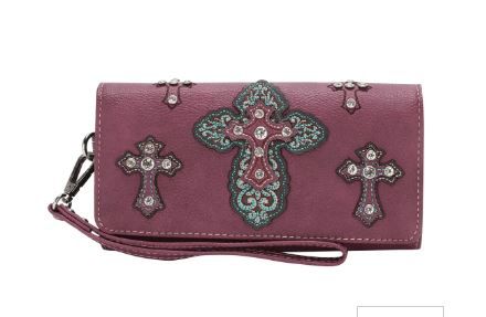 MW1136-W002 PP Montana West Spiritual Collection Wallet