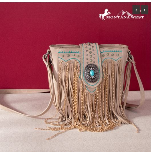 MWF1047-8360 TN Montana West Fringe Collection Crossbody