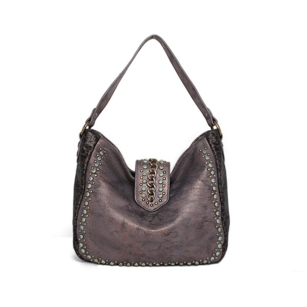 MW1058G-918 CF Montana West Leopard Print Collection Concealed Carry Hobo