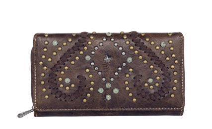 MW1063-W010 CF Montana West Whipstitch Collection Wallet