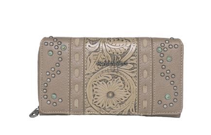 MW1067-W010 KH Montana West Embossed Collection Wallet