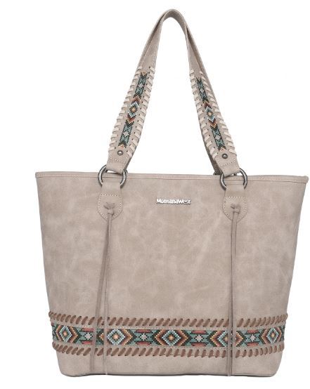 MW1074G-8317 TN Montana West Embroidered Aztec Collection Concealed Carry Tote