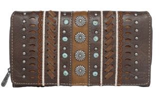 MW1091-W010 CF Montana West Studs Collection Wallet