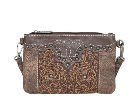 MW1099-181 CF Montana West Floral Embroidered Collections Clutch/Crossbody