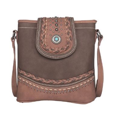 MW1107G-9630 CF  Montana West Concho Collection Concealed Carry Crossbody