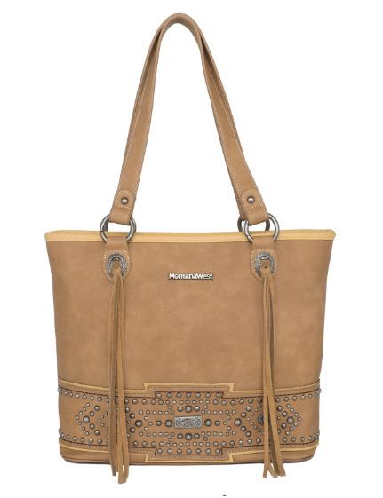 MW1113G-8317 BR Montana West Concho Collection Concealed Carry Tote