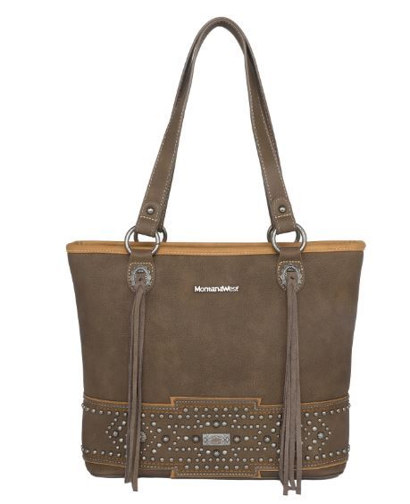 MW1113G-8317 CF Montana West Concho Collection Concealed Carry Tote